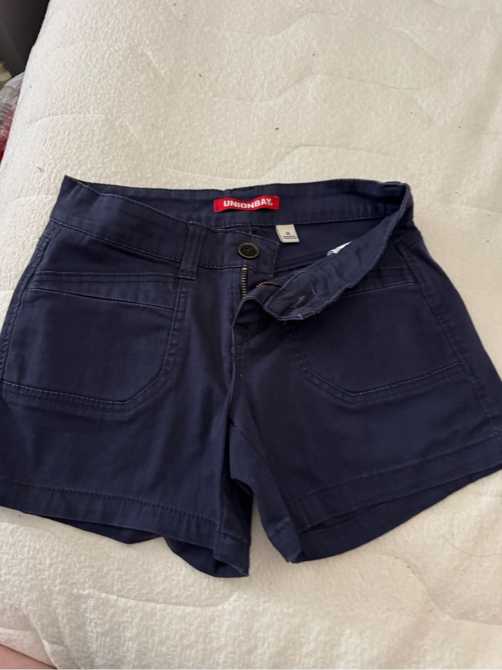 UNIONBAY Women's High Waist Navy Casual Shorts